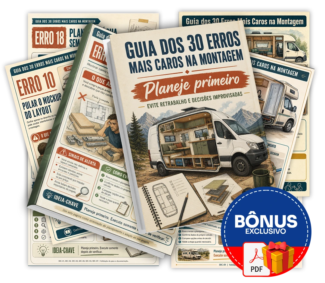 Mockup do bônus Guia dos 30 Erros Mais Caros na Montagem