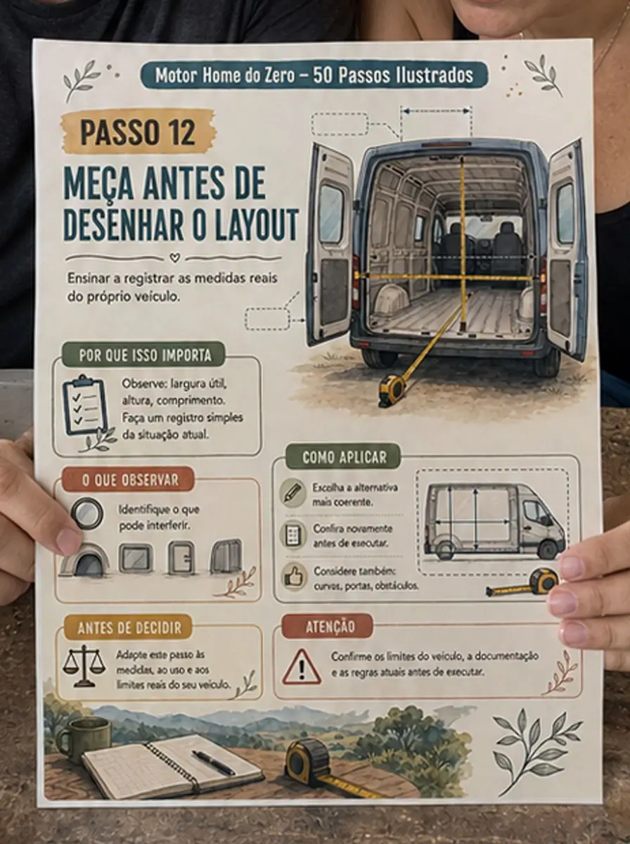 Guia de medição sendo consultado
